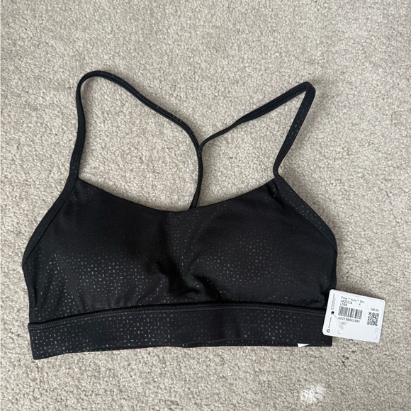 lululemon athletica Other - NWT Lululemon Flow Y Nulu Bra in black emboss sz 4
